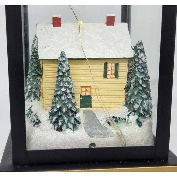 Bradford Exchange Thomas Kinkade Believe Lighted Christmas Lantern Holiday Decor - Picture 15 of 17